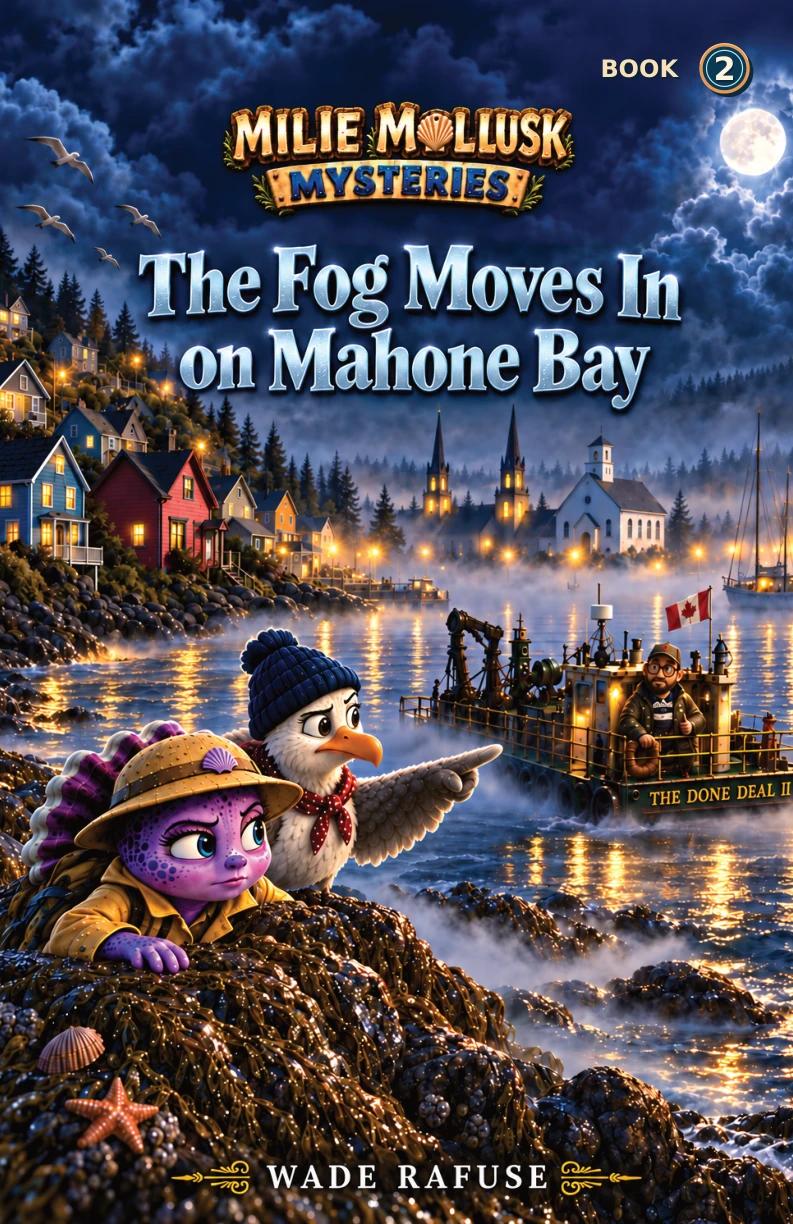 Cover of Book 2, The Fog Moves In on Mahone Bay