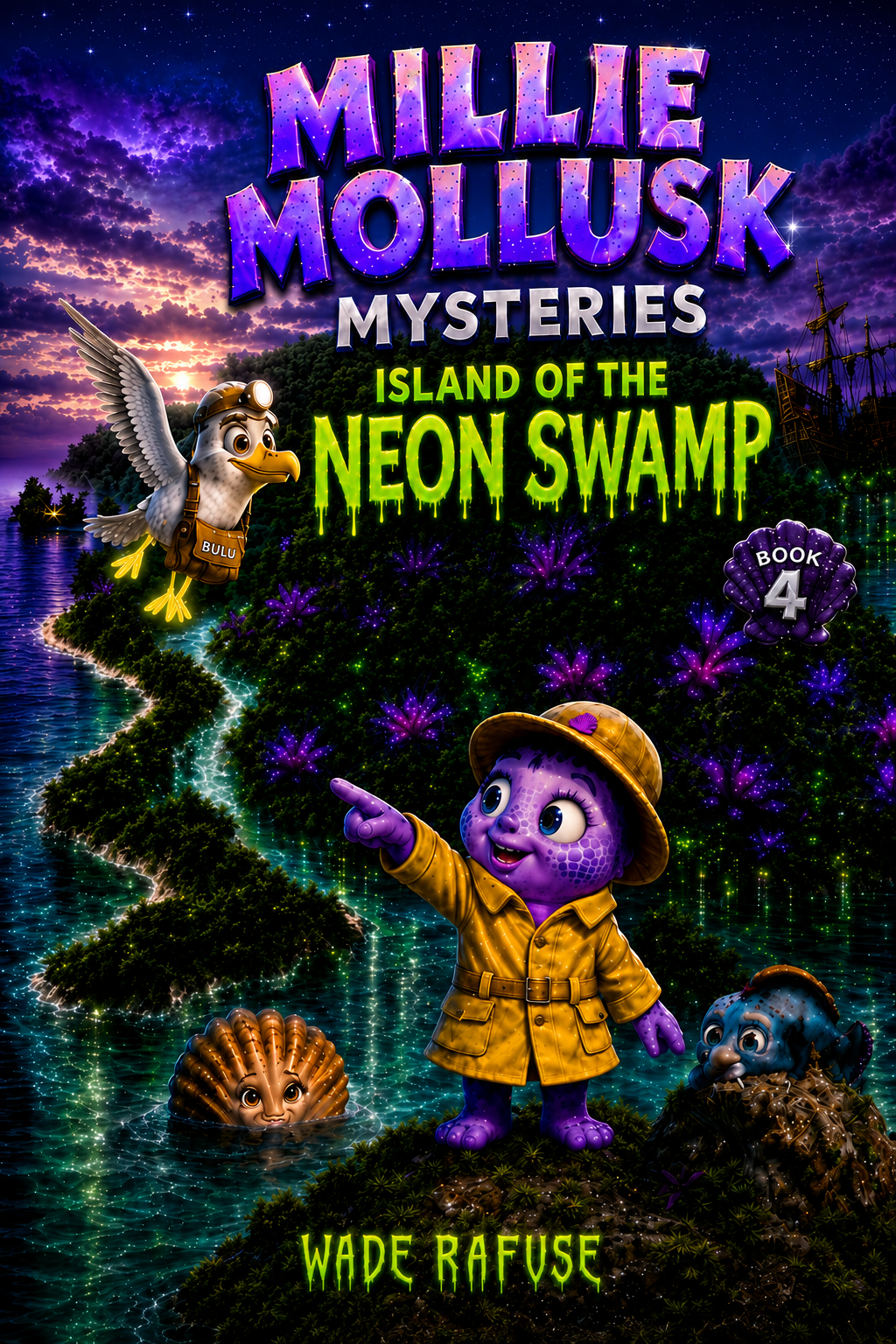 Cover of Book 4, The Island of the Neon Swamp
